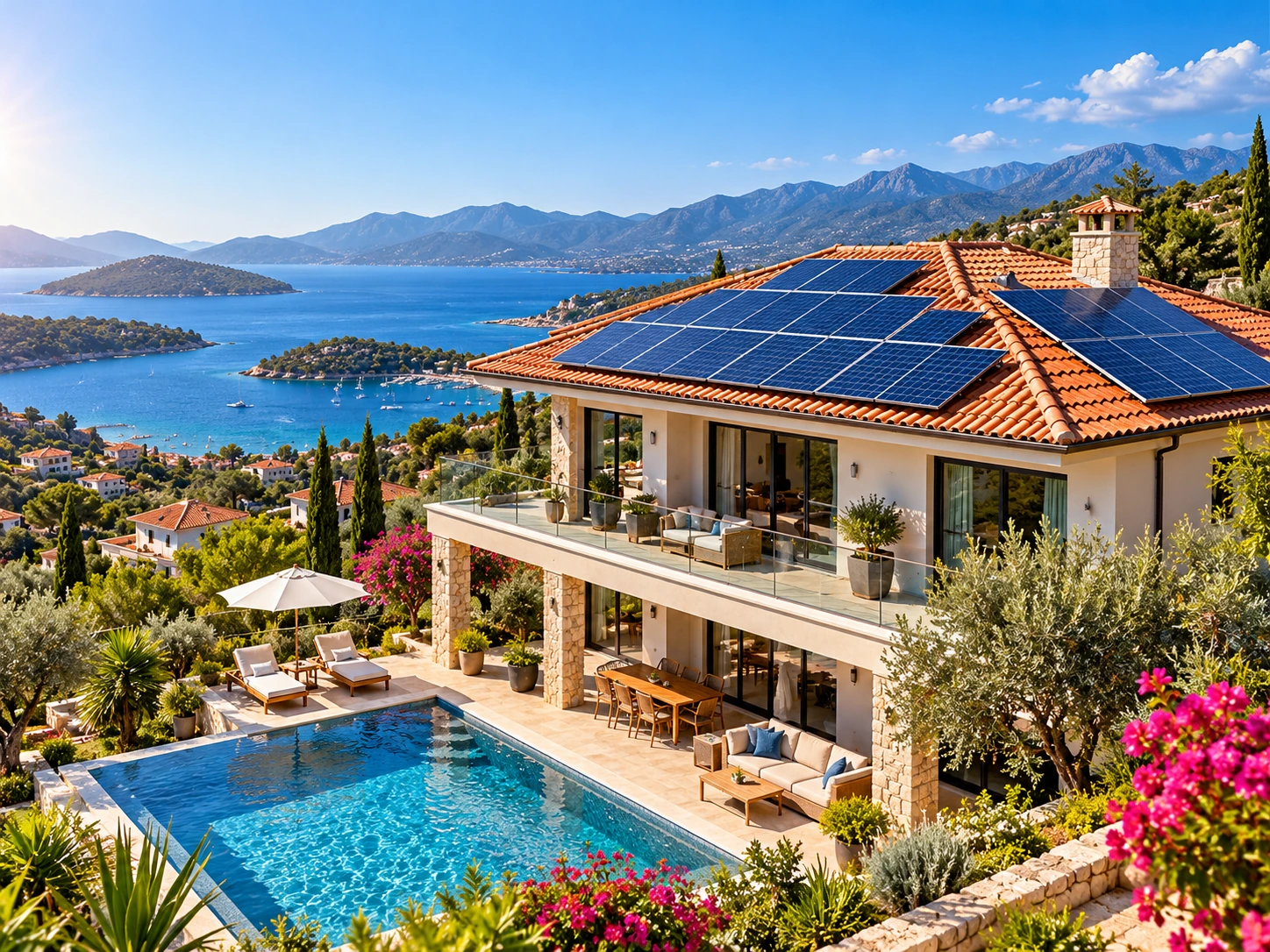 Konut güneş enerjisi sistemi GES sistemleri görseli